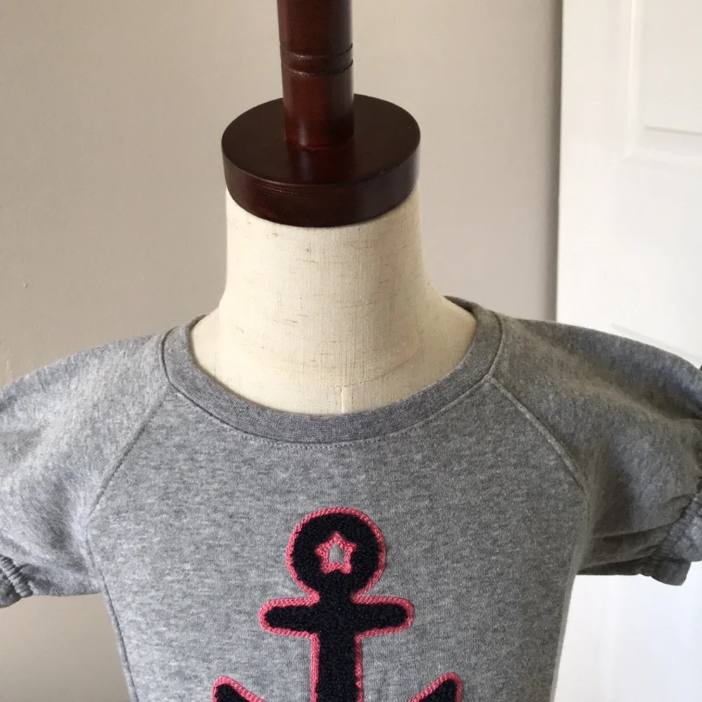 New-NAUTICA Girls Short Sleeve Fashion Sweeatshirt Dress | 5